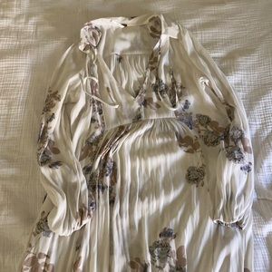 Free People White Floral Dress